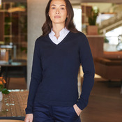 Women's 12 gauge v-neck jumper