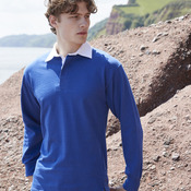 Long sleeve plain rugby shirt
