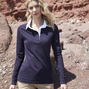 Women's long sleeve plain rugby shirt