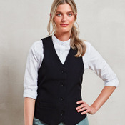 Women's lined polyester waistcoat