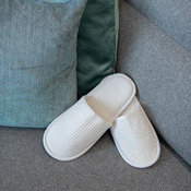 Waffle mule slippers