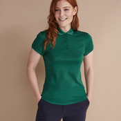 Women's stretch polo shirt with wicking finish (slim fit)