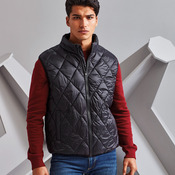 Diamond pane padded gilet