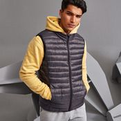 Melange padded gilet