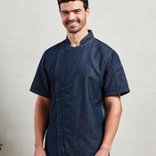 Chef's zip-close short sleeve jacket