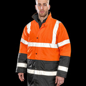 Motorway two-tone safety coat