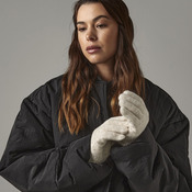 Cosy ribbed-cuff gloves