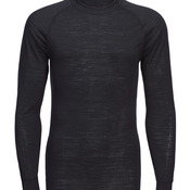 Merino wool crew neck long sleeve top